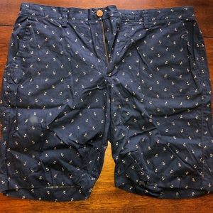JCrew men’s navy anchor shorts